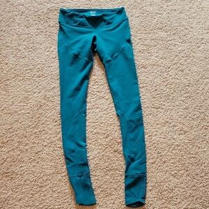 Splits59 Stirrup/Leggings W/ Anti-Slip Silicone Flocked Stirrups. Aqua Sz M